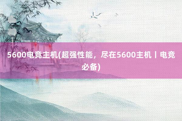 5600电竞主机(超强性能，尽在5600主机丨电竞必备)