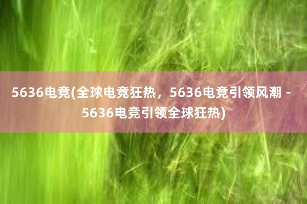 5636电竞(全球电竞狂热，5636电竞引领风潮 - 5636电竞引领全球狂热)