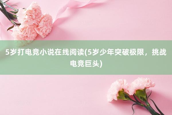 5岁打电竞小说在线阅读(5岁少年突破极限，挑战电竞巨头)