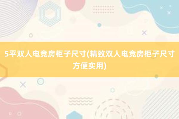 5平双人电竞房柜子尺寸(精致双人电竞房柜子尺寸方便实用)