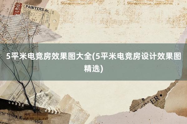 5平米电竞房效果图大全(5平米电竞房设计效果图精选)