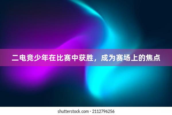 二电竞少年在比赛中获胜，成为赛场上的焦点